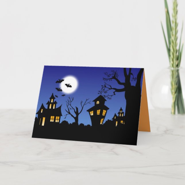 Happy Halloween Night Card (Front)