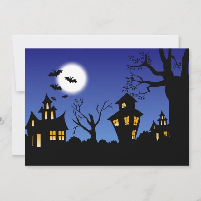 Happy Halloween Night Card (Front)
