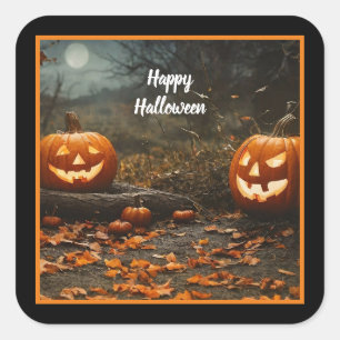 Happy Halloween Night Collection Square Sticker
