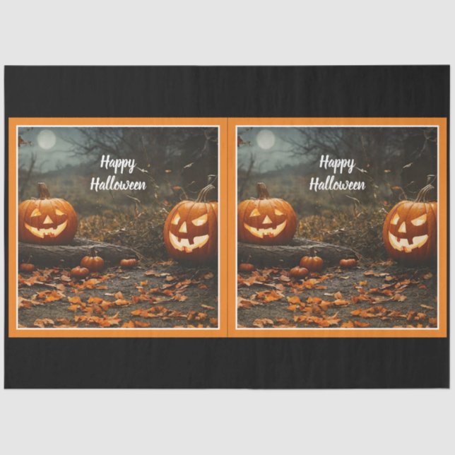 Happy Halloween Night Collection Tissue Paper (Front)