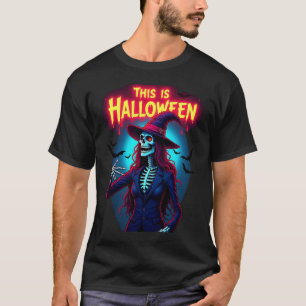 Happy Halloween night cool AI design T-Shirt