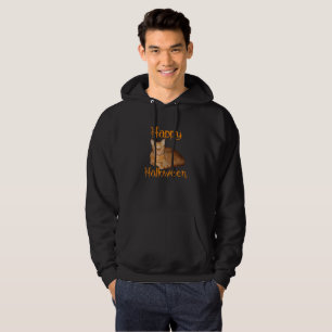 Happy Halloween Non-Scary Orange Tabby Cat Hoodie