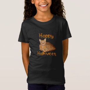Happy Halloween Non-Scary Orange Tabby Cat T-Shirt