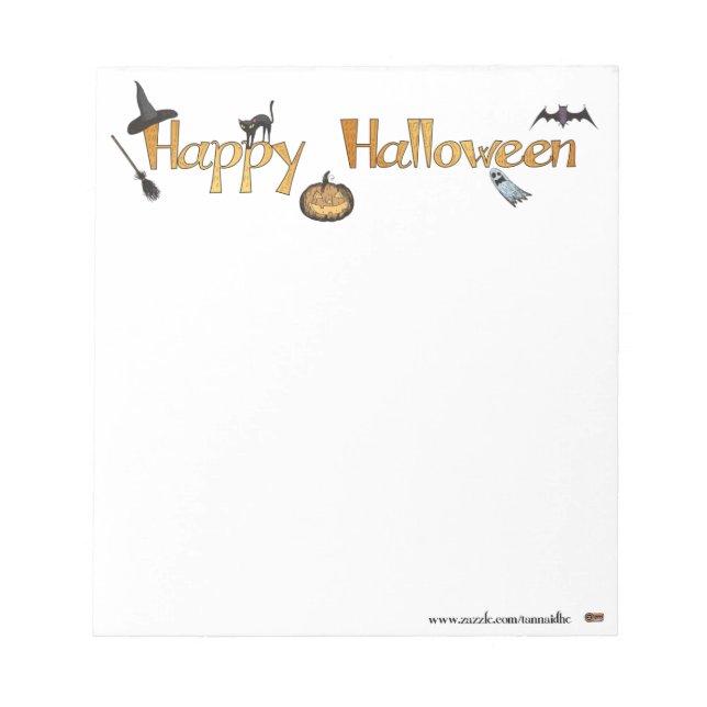 Happy Halloween Notepad (Front)