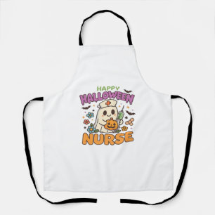 Happy Halloween Nurse Shirt – Cute Spooky Medical  Apron