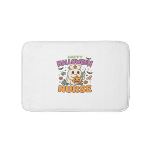 Happy Halloween Nurse Shirt – Cute Spooky Medical  Bath Mat