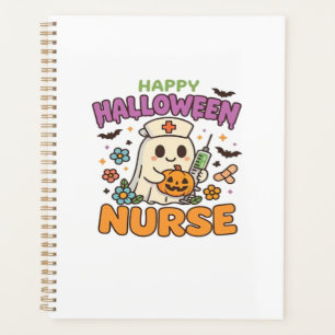 Happy Halloween Nurse Shirt Cute Spooky Medical W Planner