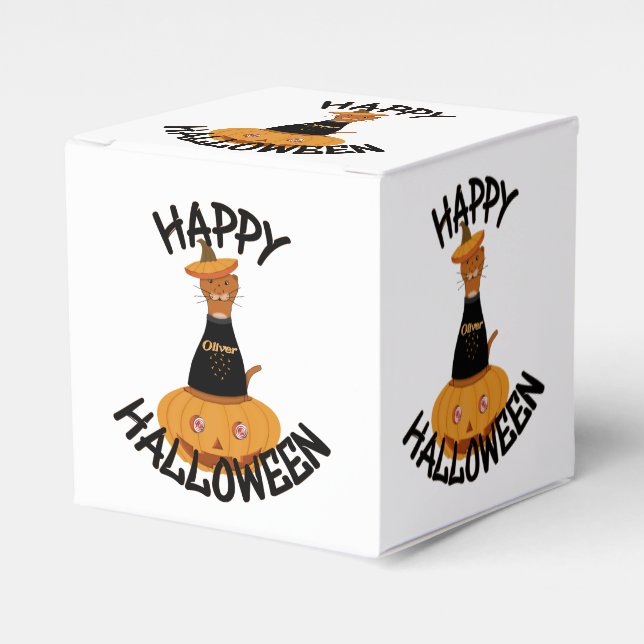 Happy Halloween Oliver! Favour Box (Front Side)