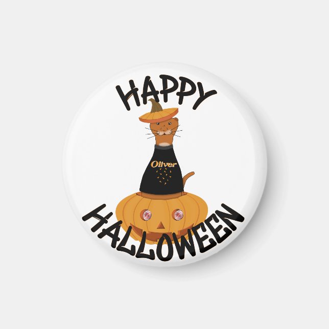 Happy Halloween Oliver! Magnet (Front)