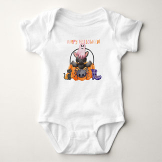 Happy Halloween on the baby's first.  Baby Bodysuit