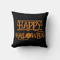 Happy Halloween Orange Black