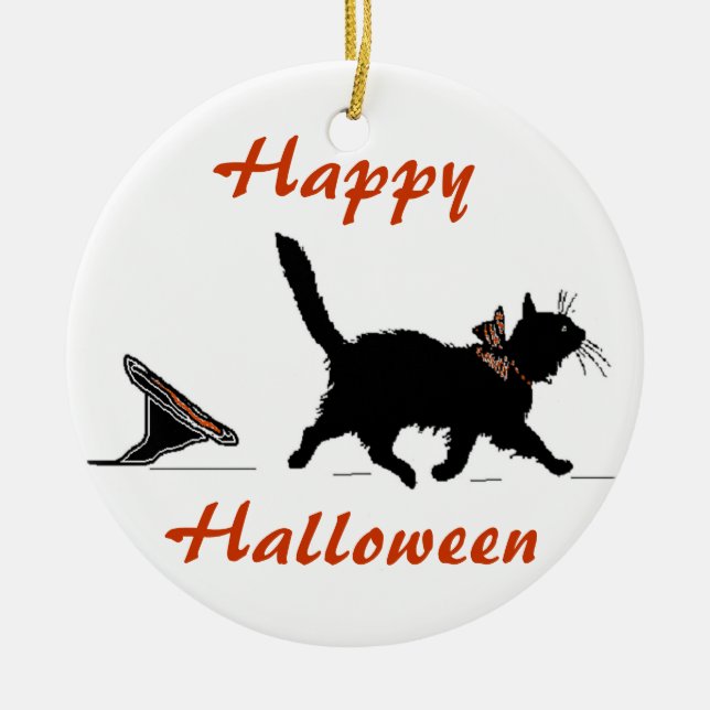 Happy Halloween Ornament (Front)