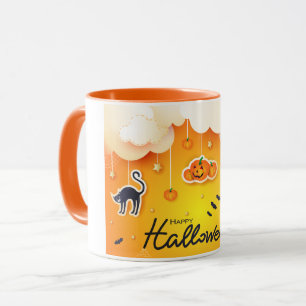 Happy Halloween over the Clouds Mug
