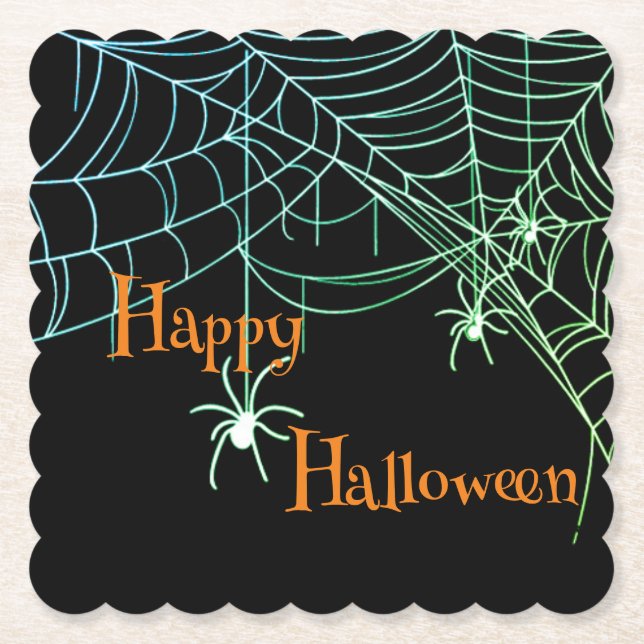 Happy Halloween Paper Coaster (Front)