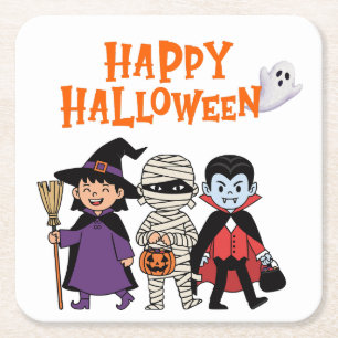 Happy Halloween Paper Coaster