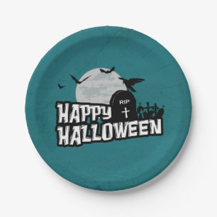 Happy Halloween Paper Plate