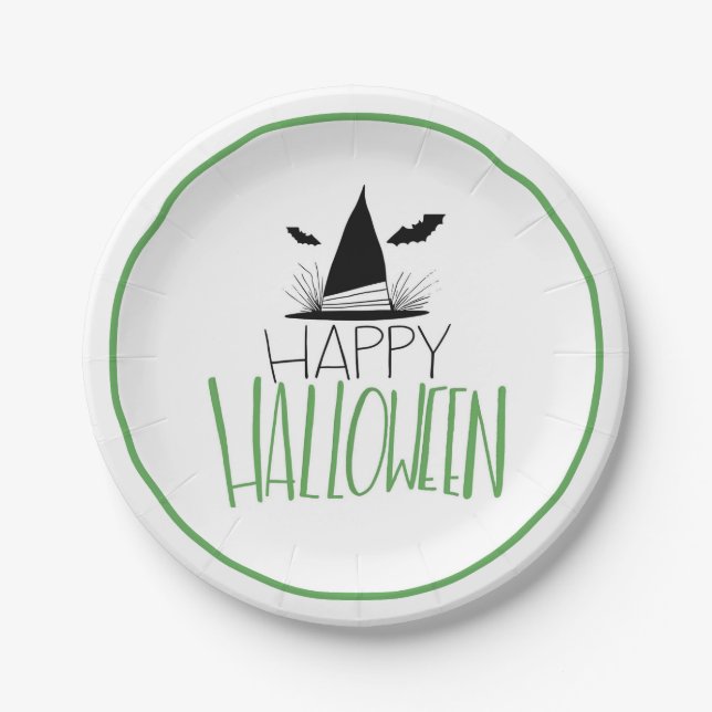 Happy Halloween Paper Plate (Front)