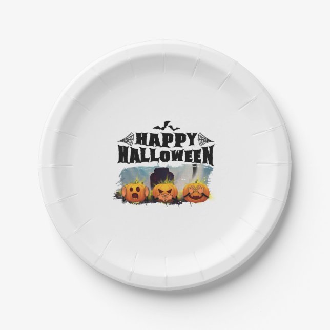 Happy Halloween                                    Paper Plate (Front)