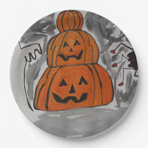 Happy Halloween Paper Plate
