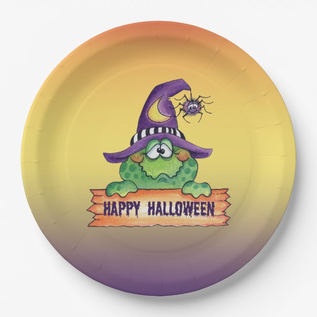 Happy Halloween Paper Plate (Front)