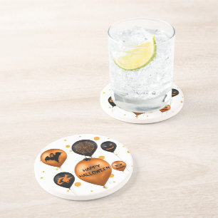 Happy Halloween Party Balloons Coaster