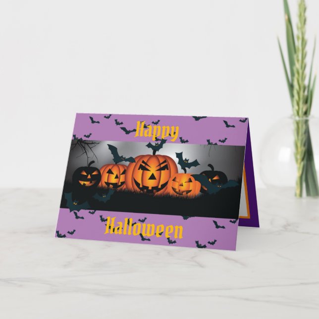 Happy Halloween Party Card (Front)