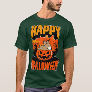 Happy Halloween Party Cute Napping Kawaii Chihuahu T-Shirt