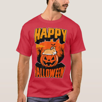 Happy Halloween Party Cute Napping Kawaii Corgi Do T-Shirt