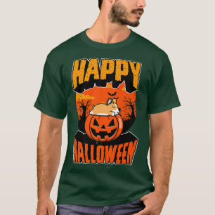 Happy Halloween Party Cute Napping Kawaii Corgi Do T-Shirt