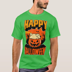 Happy Halloween Party Cute Napping Kawaii Labrador T-Shirt