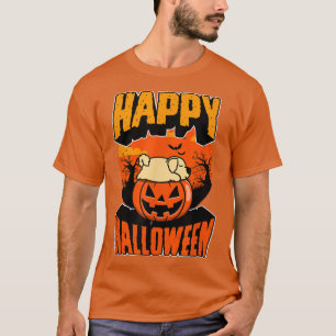 Happy Halloween Party Cute Napping Kawaii Labrador T-Shirt