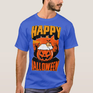 Happy Halloween Party Cute Napping Kawaii Pitbull T-Shirt