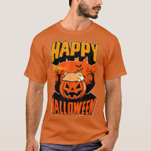 Happy Halloween Party Cute Napping Kawaii Puppy Do T-Shirt