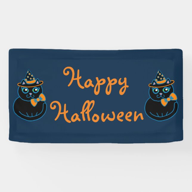 Happy Halloween Party Decoration Decor Banner (Horizontal)