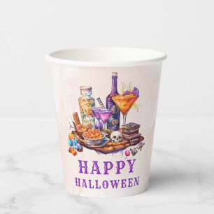 Happy Halloween Party Drinking Cocktail Paper Cups