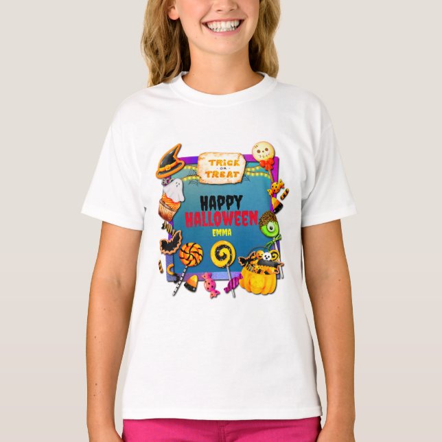 Happy Halloween party filled with trick-or-treat T-Shirt (Front)