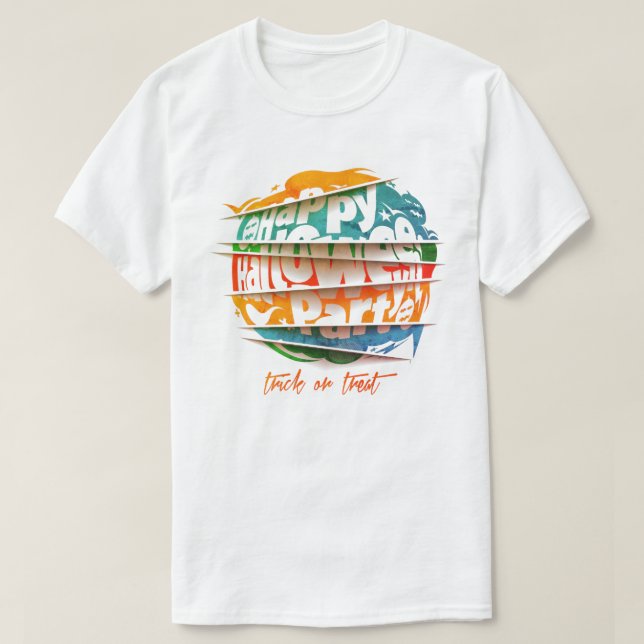 Happy Halloween Party For Men Costume  T-Shirt (Design Front)