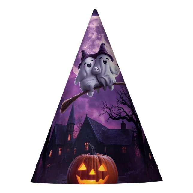 Happy Halloween Party Hats – Fun Spooky Costume  (Front)