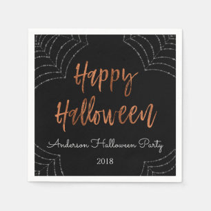 Happy Halloween Party Modern Halloween Napkins