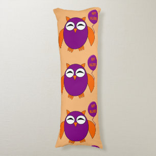 Happy Halloween Party Owl Body Pillow