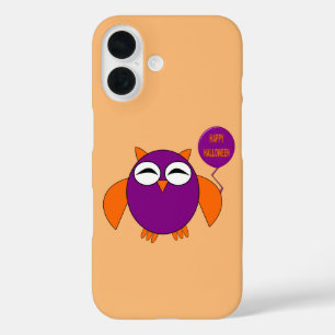 Happy Halloween Party Owl iPhone 16 Case