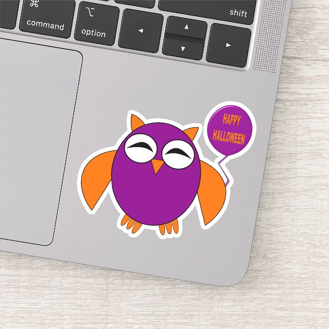Happy Halloween Party Owl Shaped (Detail)