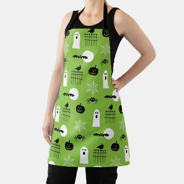 Happy Halloween Pattern Apron (Insitu)