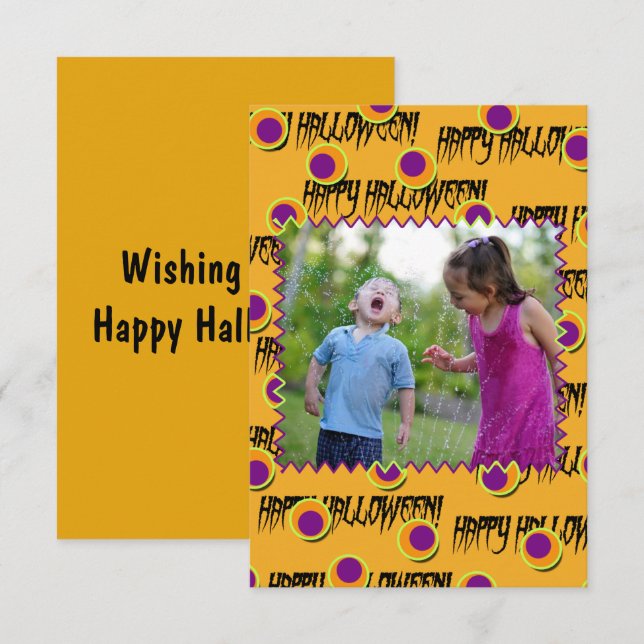 Happy Halloween Photo Card (Front/Back)