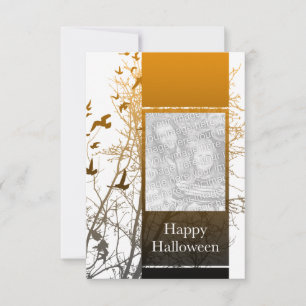 happy halloween photo card : silhouscreen