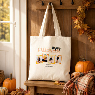 Happy Halloween Photo Monogram Treat Bag