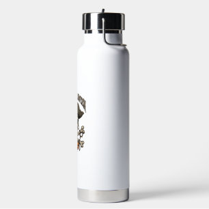 Happy Halloween Pirate Skull Crossbones Pumpkins_1 Water Bottle