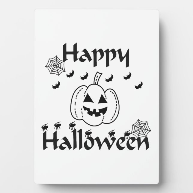 Happy Halloween                                    Plaque (Front)
