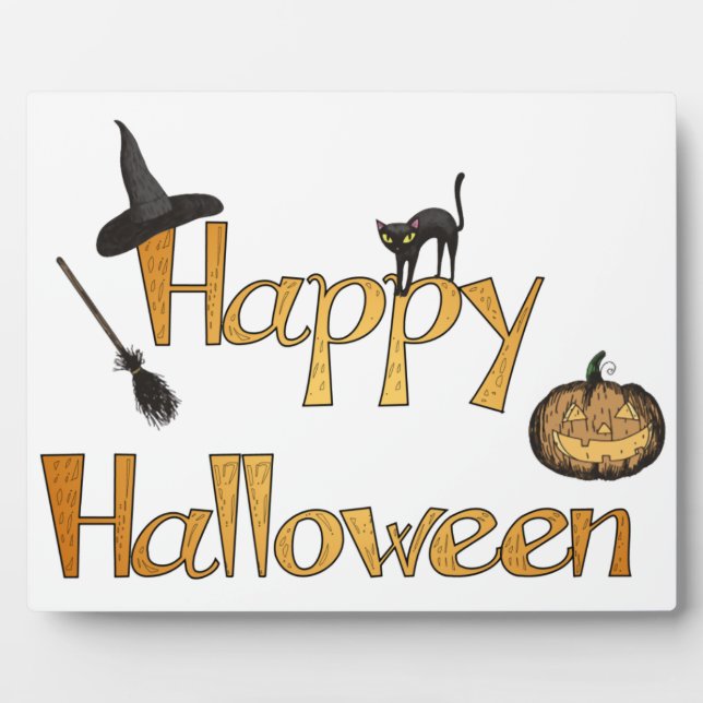 Happy Halloween Plaque (Front)