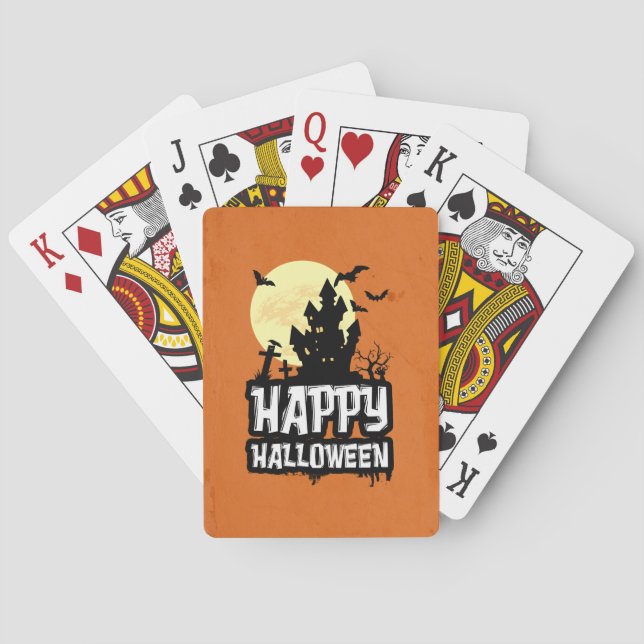 Happy Halloween Playing Cards (Back)